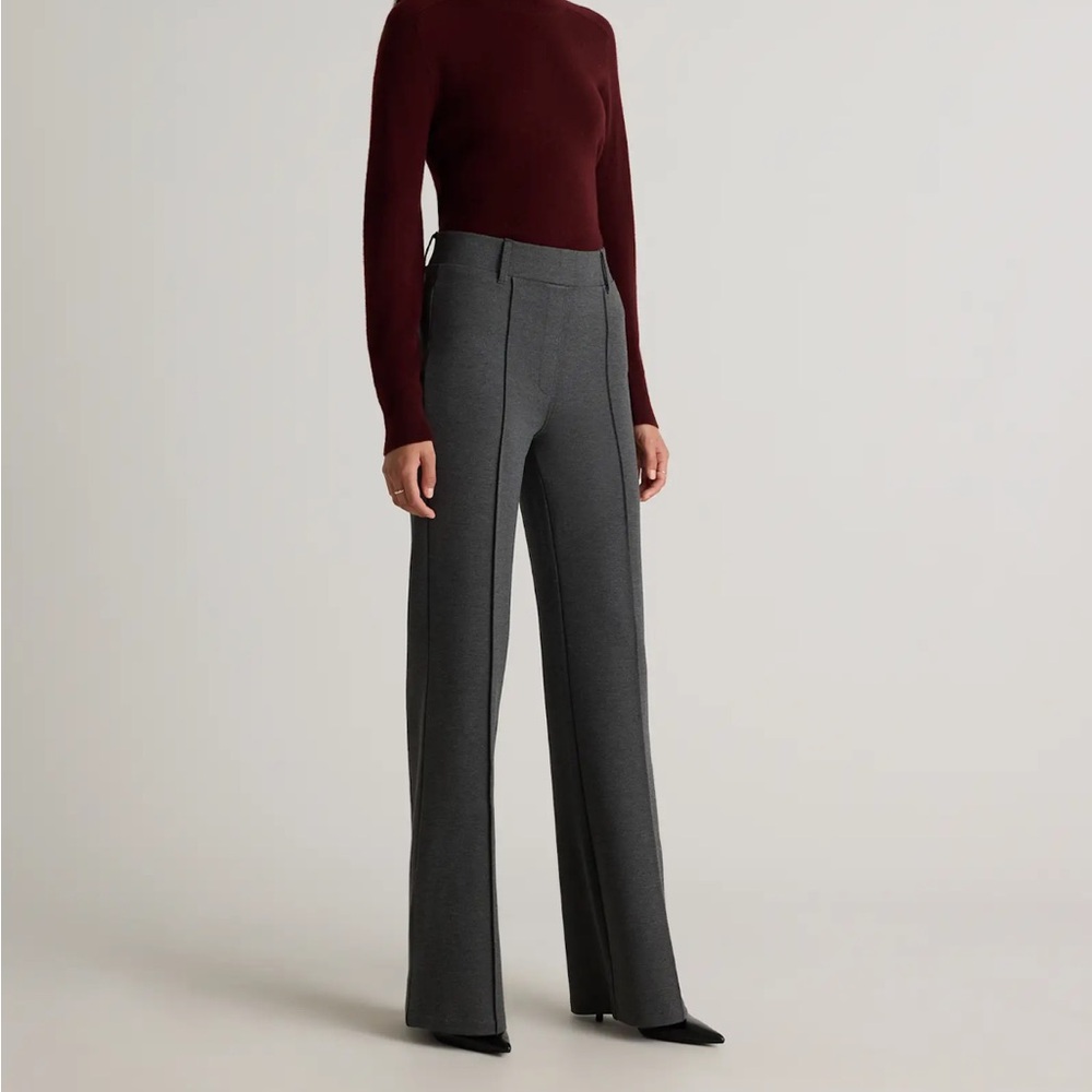 Ultra-Stretch Ponte Flare Leg Pants